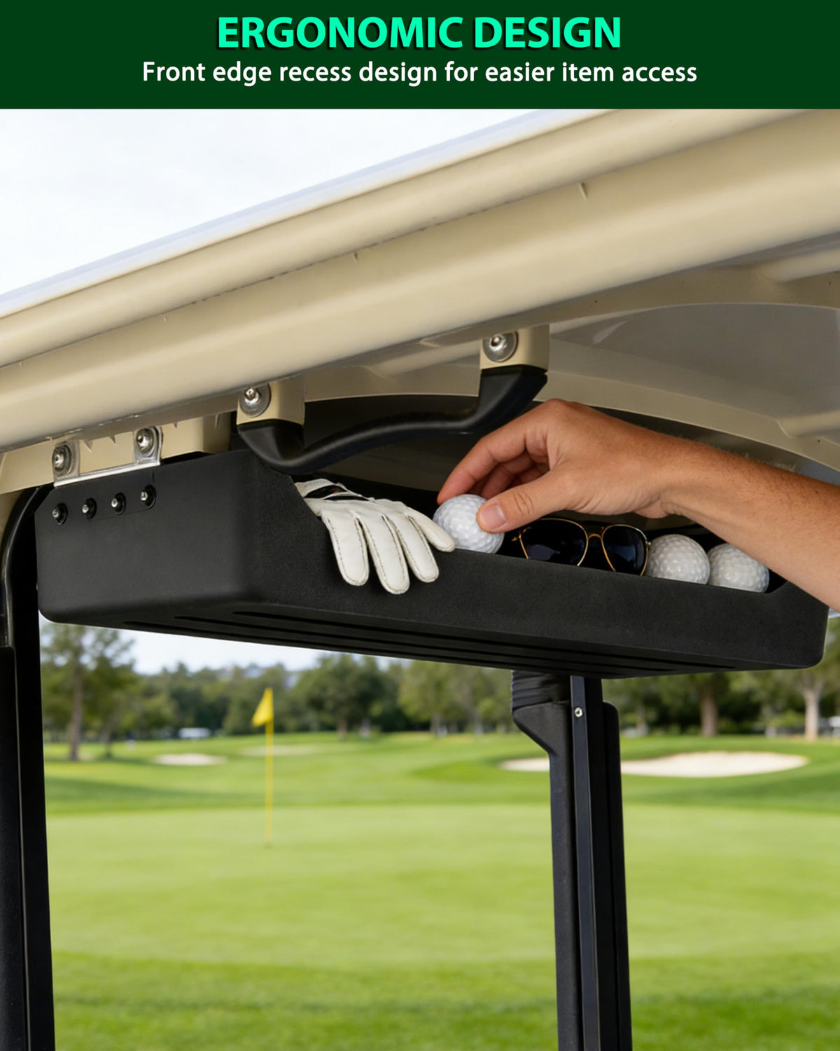POKIAUTO installation on Yamaha Drive2 G29 roof tray demonstrates bolt-fixed, no-drill setup