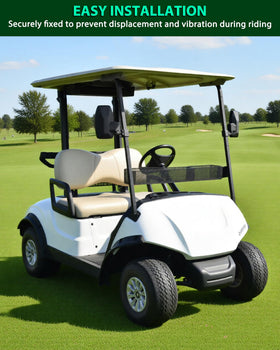 POKIAUTO powder-coated brackets provide durable attachment for golf carts