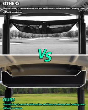 POKIAUTO overhead tray installed on ceiling for quick access to items