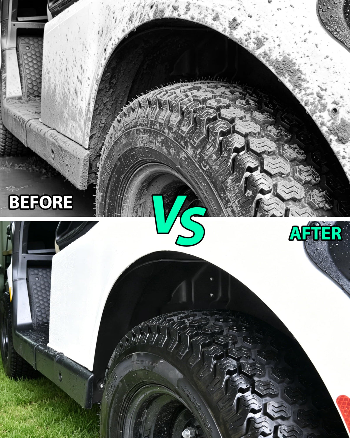 POKIAUTO EZGO RXV Valor 2025 splash guard resisting rocks and debris
