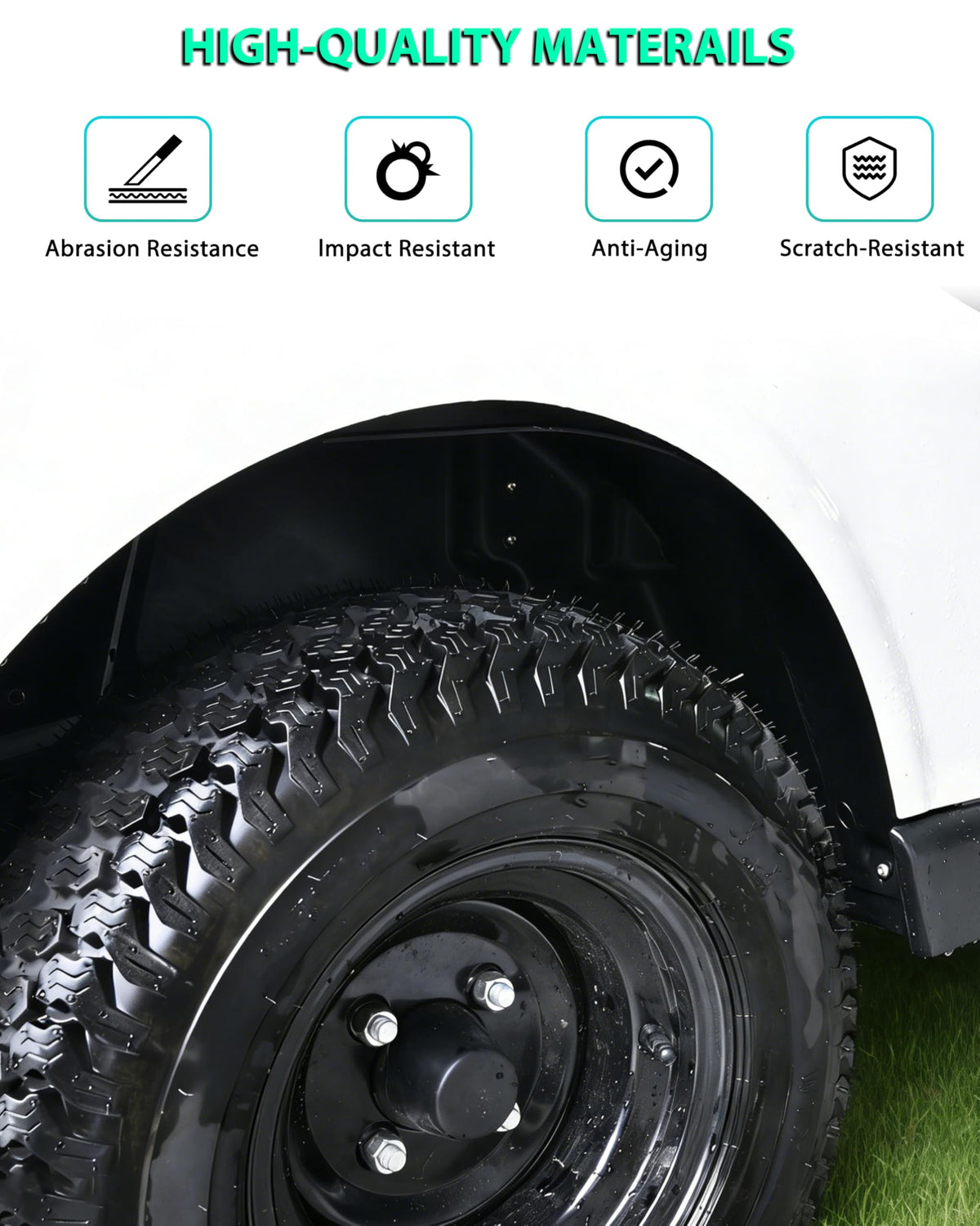 POKIAUTO UV-resistant rear guard handles sun and weather exposure