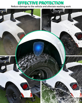 POKIAUTO easy-install rear guards align with body lines
