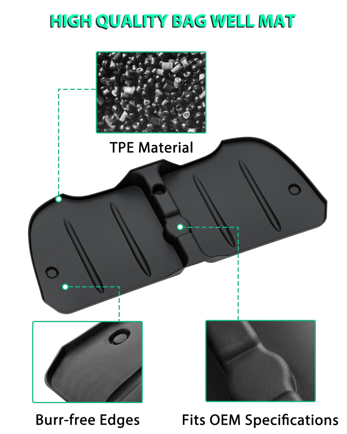 POKIAUTO reinforced trim edge adds durability against tears and UV fade