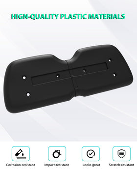 POKIAUTO seat back cap back view demonstrates full-seat coverage and secure fit