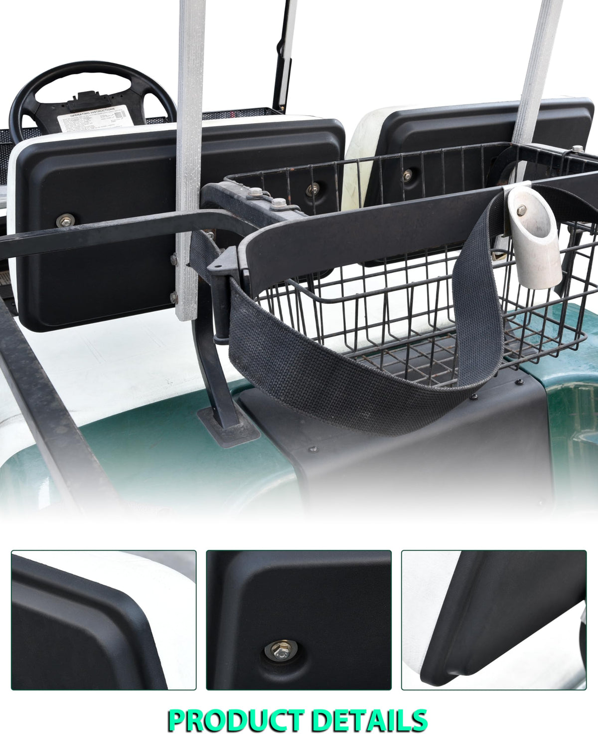 POKIAUTO two-piece pack providing full backrest coverage
