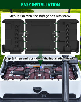 POKIAUTO storage tray installation requires no tools, preserving cart aesthetics.