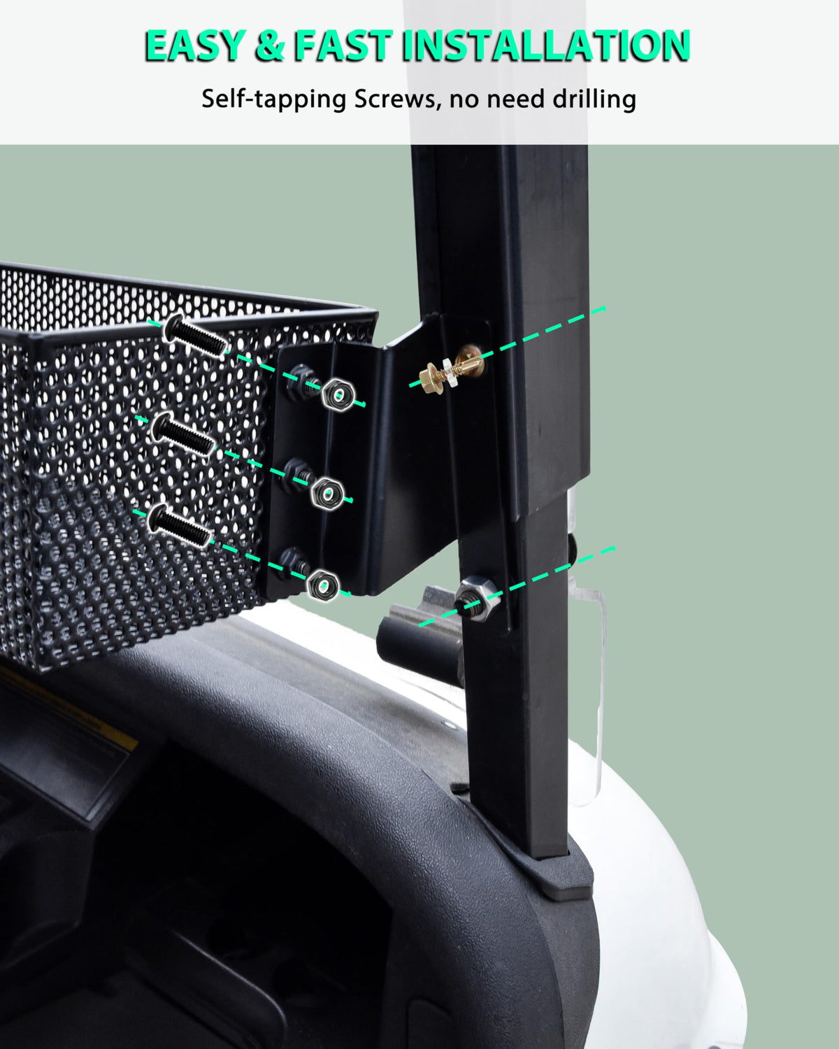 POKIAUTO three-compartment layout keeps keys, water, and balls separated.