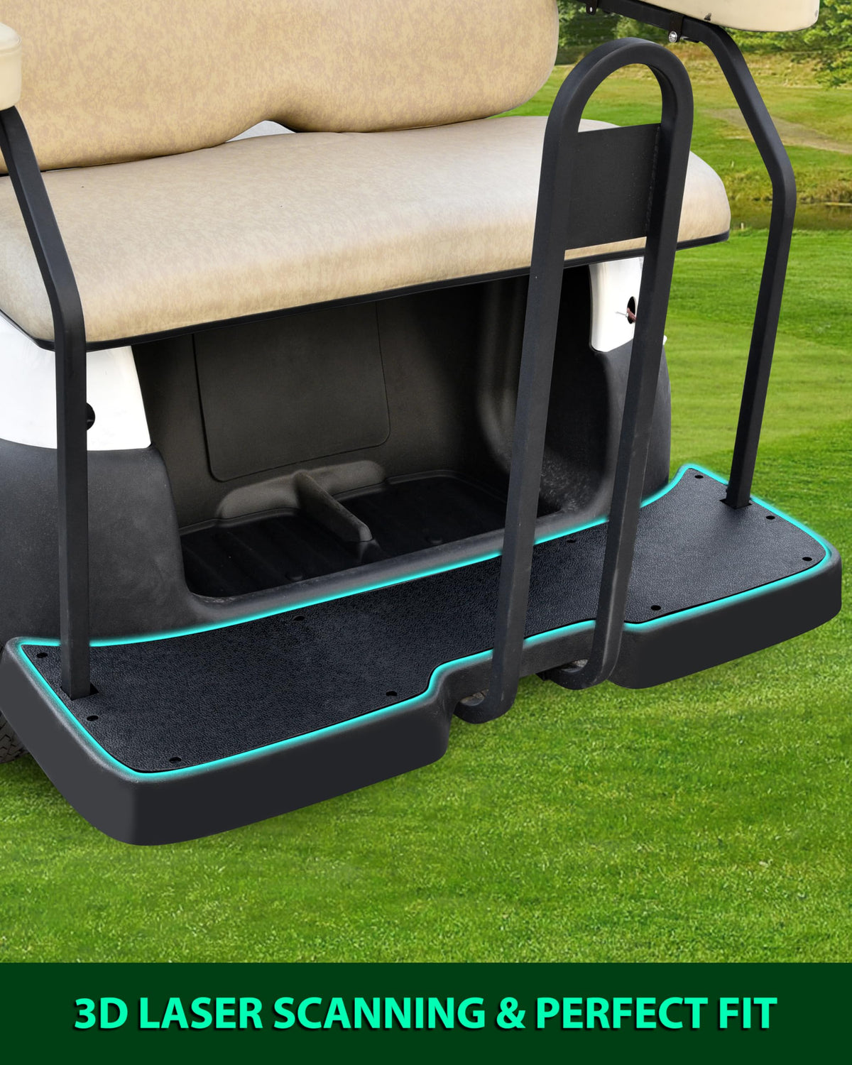 POKIAUTO TPE all weather mat texture highlights durable, non toxic material.