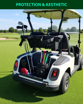 POKIAUTO bag well mat with reinforced edge for extra durability on EZGO RXV