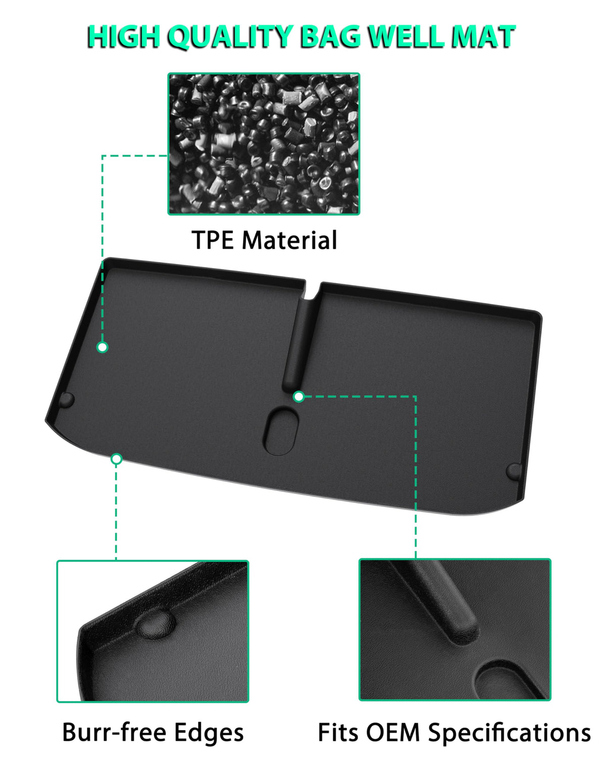 POKIAUTO non-toxic eco-friendly mat for long-lasting cart protection.