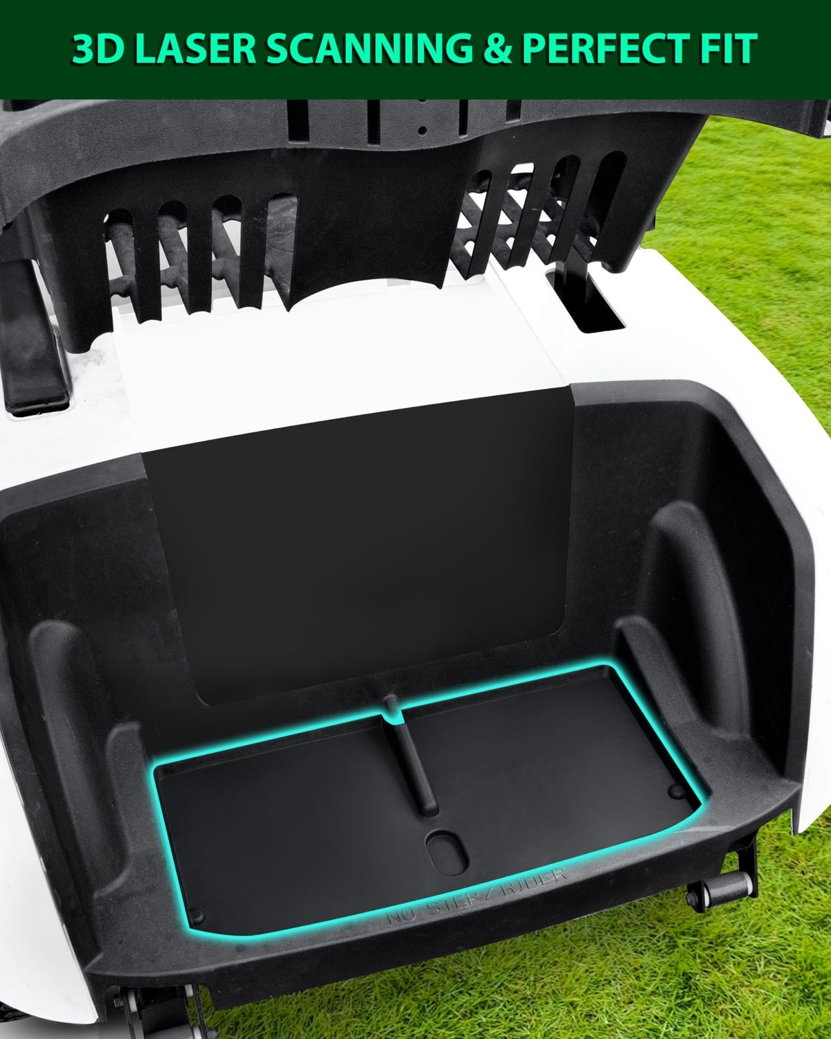 POKIAUTO one-piece installation mat for seamless rear protection.