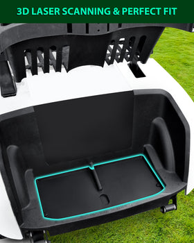 POKIAUTO one-piece installation mat for seamless rear protection.