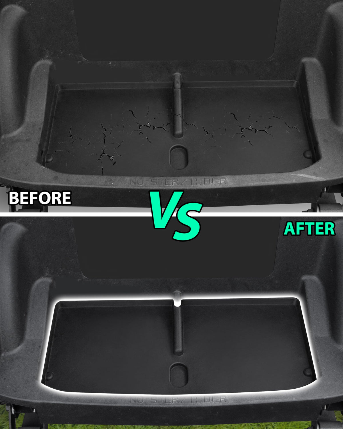 POKIAUTO rear cargo liner for EZGO RXV Valor 2025 with reinforced edges.