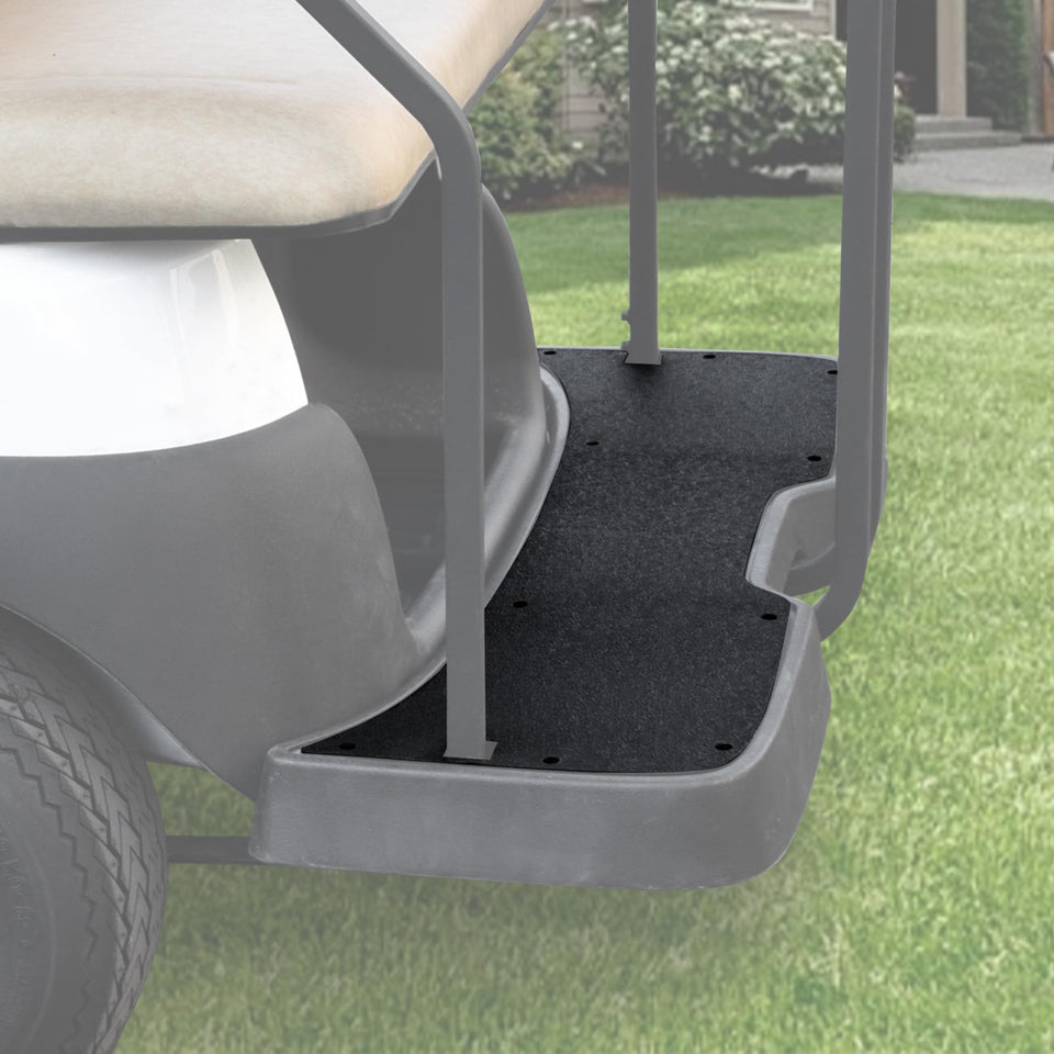 POKIAUTO TPE rear steps floor mat fits Club Car Tempo, protects rear deck from mud.