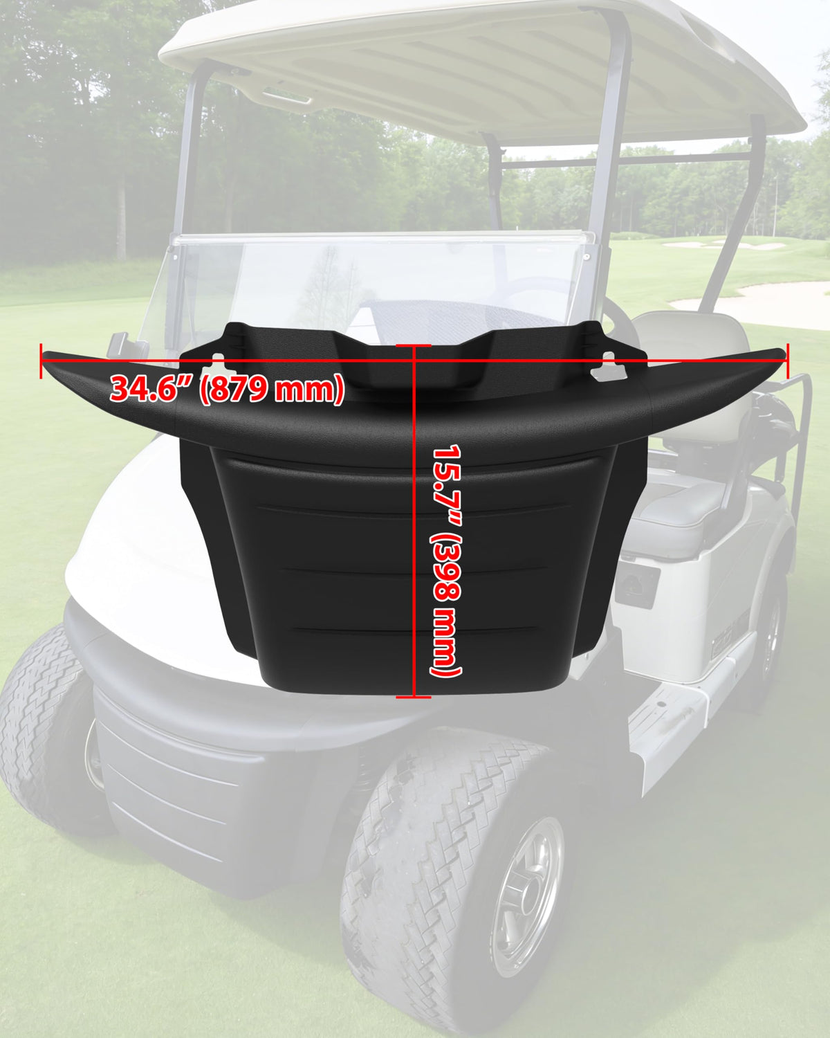 POKIAUTO weather-resistant bumper withstands year-round use on golf carts.