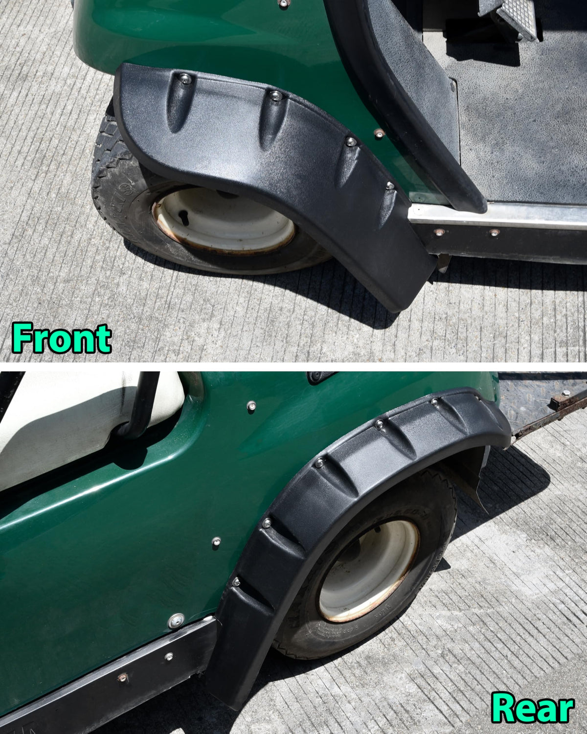 POKIAUTO one-piece fender set delivers seamless style for Yamaha golf carts