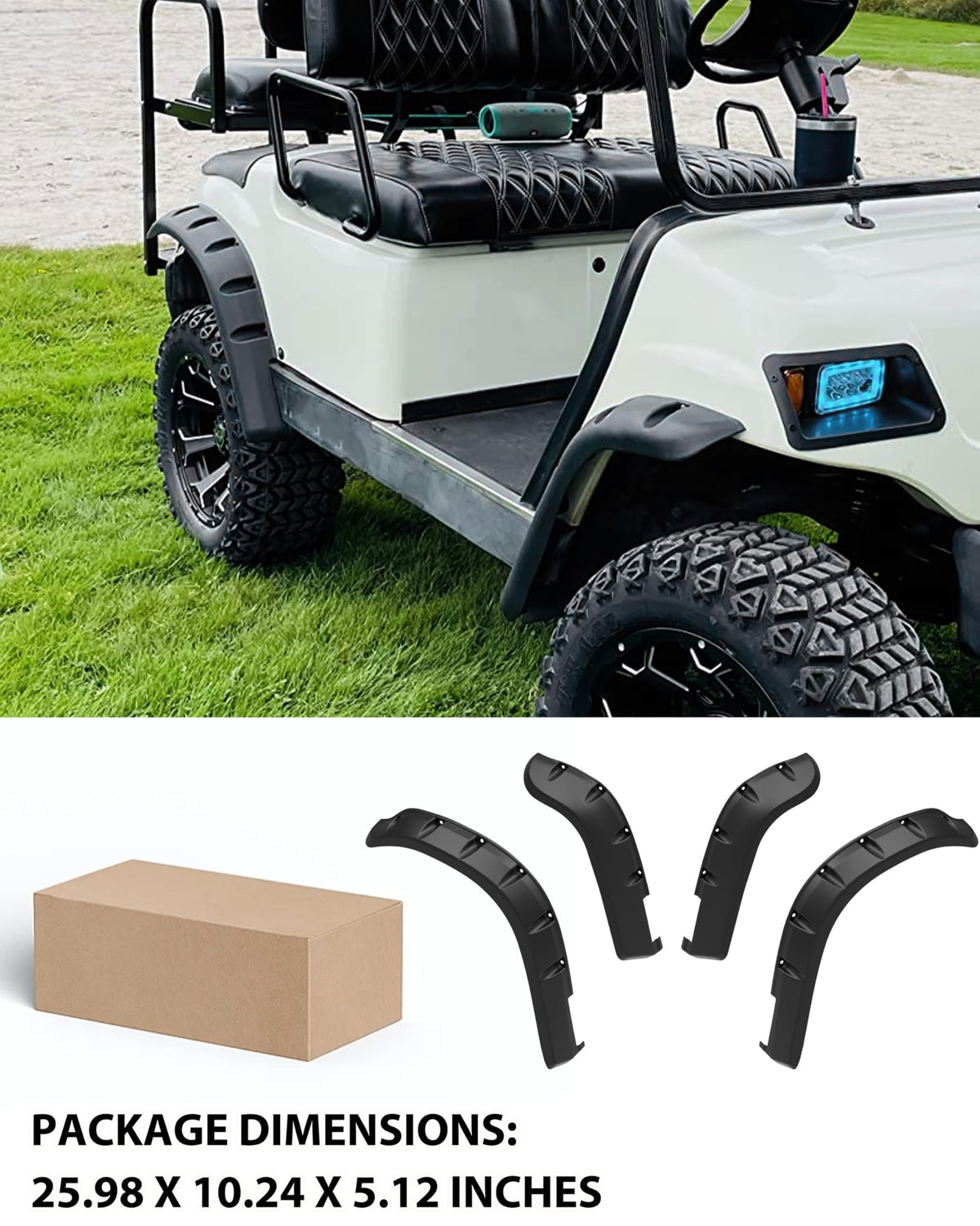 POKIAUTO g14–g22 fender flare kit protects cargo area during rounds