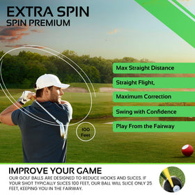 Polara golf balls training setup for practice rounds