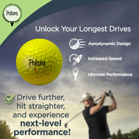 Polara yellow balls showcase soft feel for comfortable impact during practice.