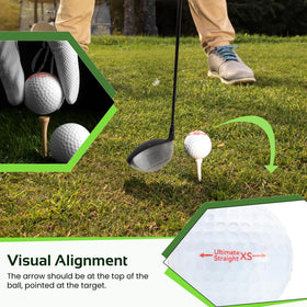 Polara golf balls soft feel impact view illustrating better touch around greens