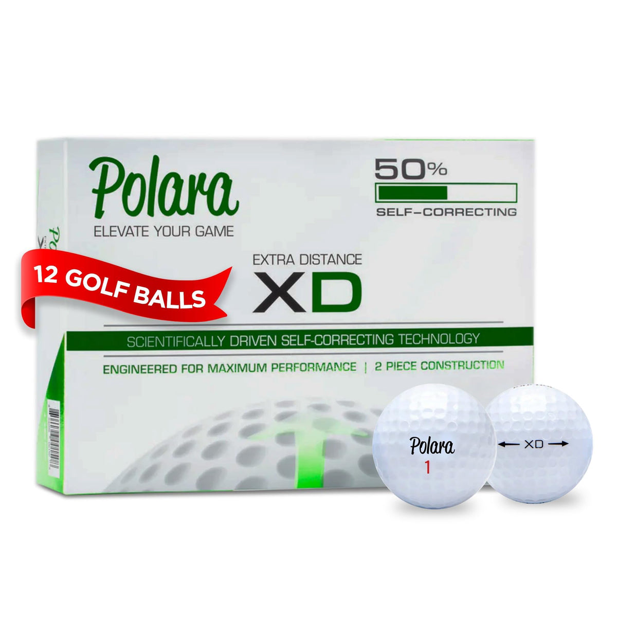 Polara Self-Correcting Golf Balls pack cover, ideal for practice sessions