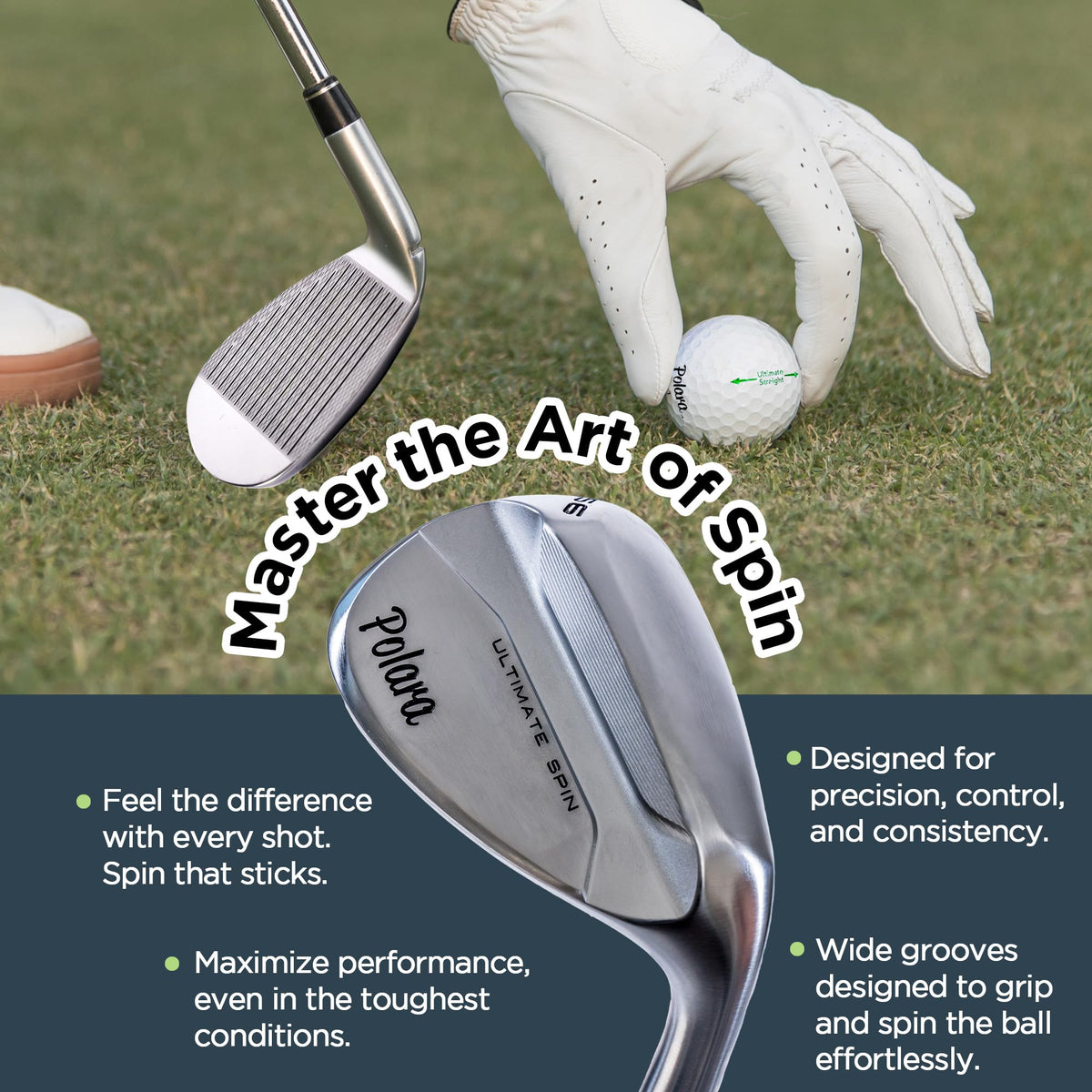 Polara Ultimate Spin Wedge demonstrates gear-effect mass for refined pitching.