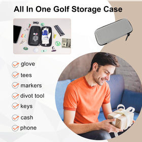 Ponsonbay storage slots neatly hold divot tools, tees, and markers.