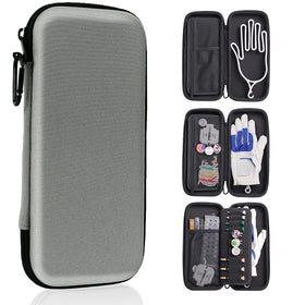 Ponsonbay Golf Glove Holder Case open showing compact organization for gloves and tools.