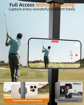 pop-tech golf cart holder easy installation in seconds on any metal surface
