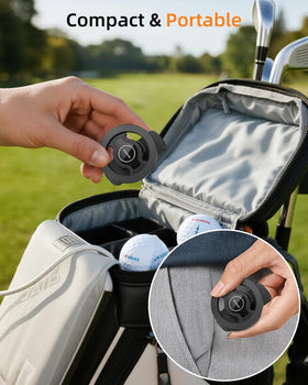 pop-tech golf cart holder portable design fits in golf bag or pocket