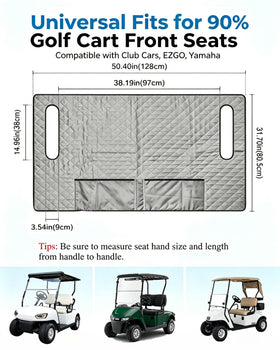 POPUBBY seat cover non-slip backing secures position during drives