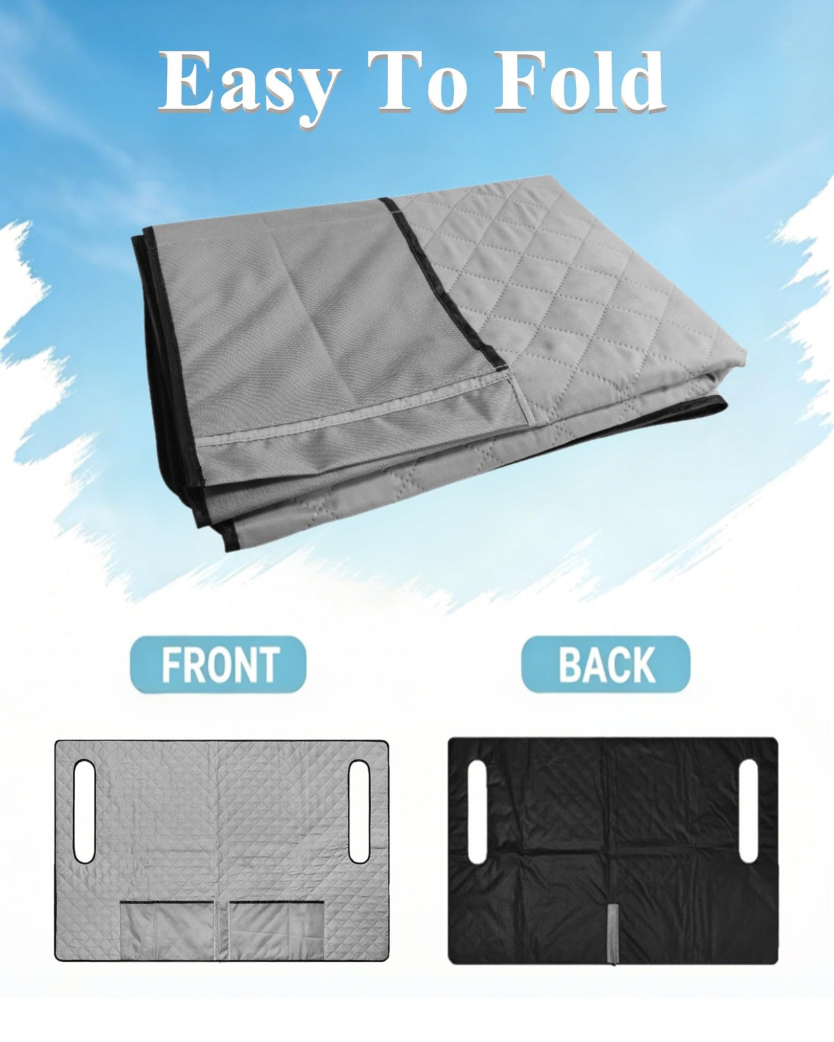 POPUBBY seat blanket shields upholstery from dust, sun, and spills