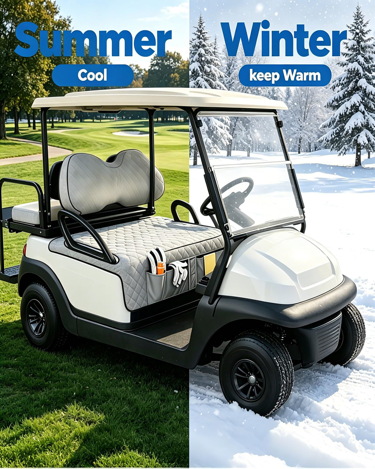 POPUBBY universal fit works with EZGO, Yamaha, and Club Car