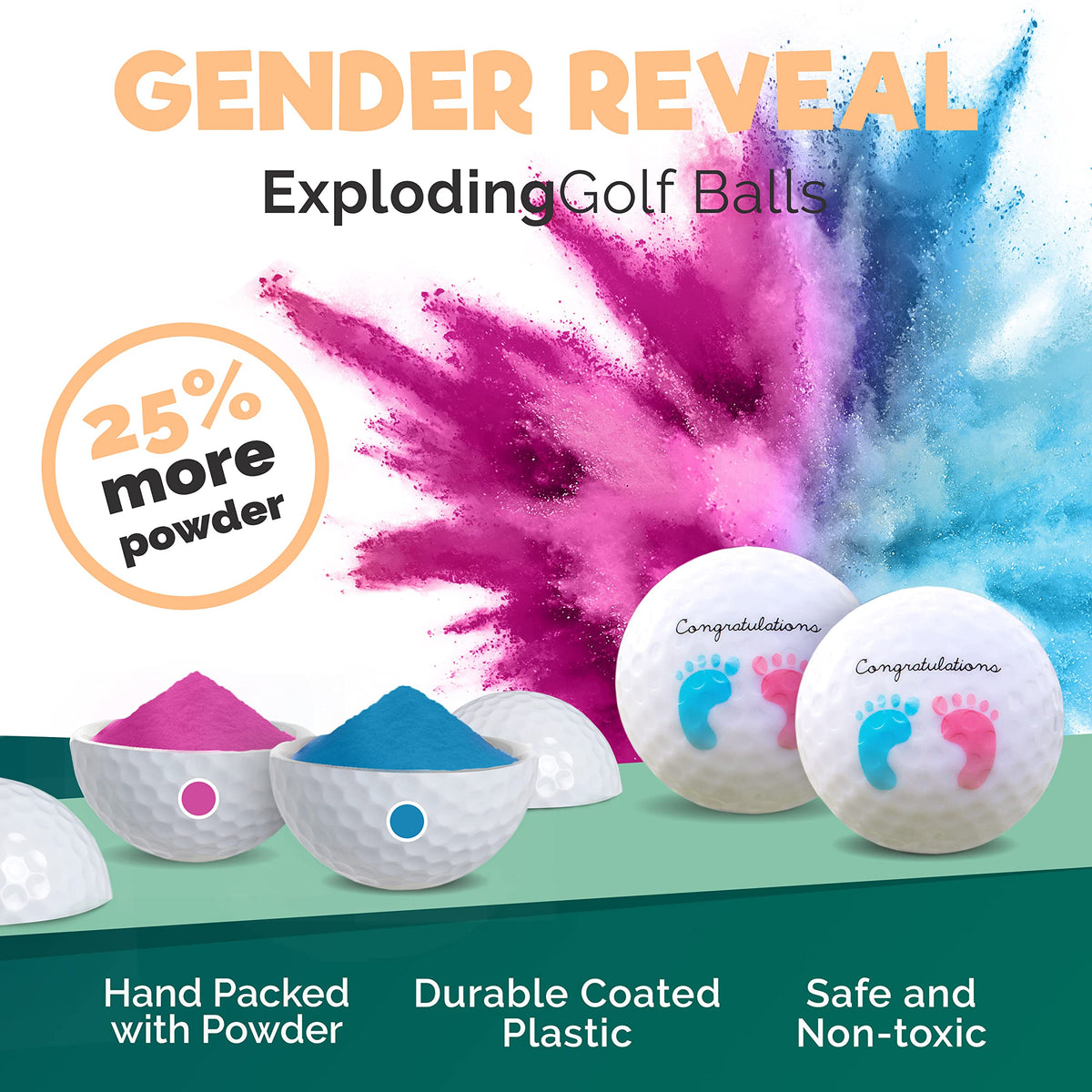 Port City Creations non-toxic powder supports safe celebration environments.