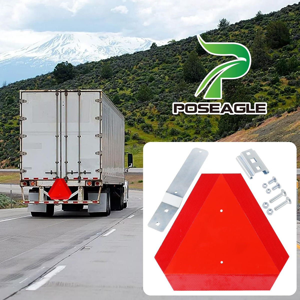 Poseagle mounting bracket kit in electro-galvanized steel resists rust