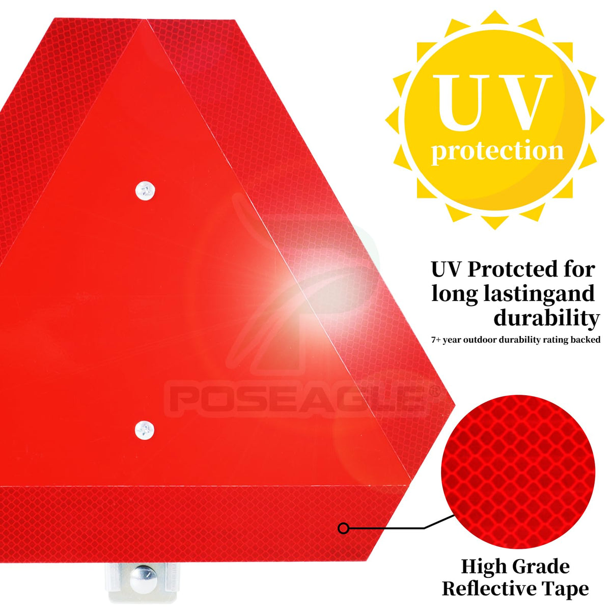 Poseagle installation brackets with pre-drilled holes for secure mounting