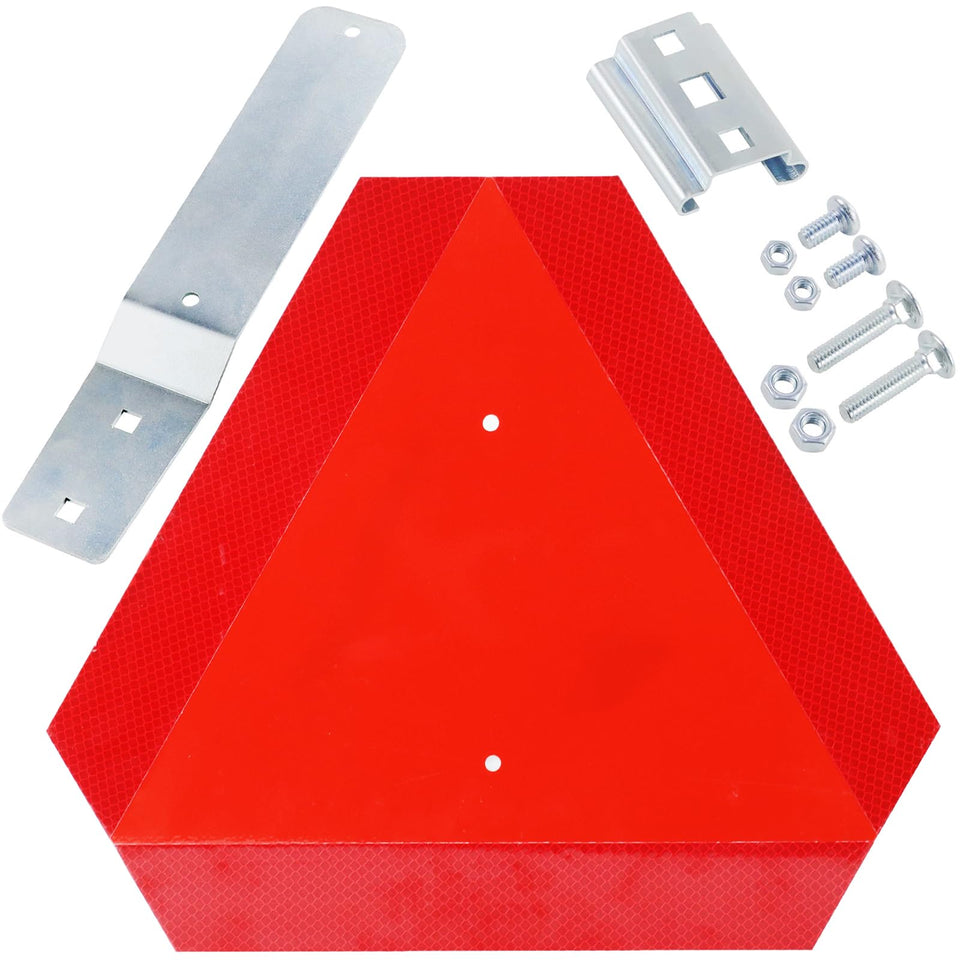 Poseagle SMV sign 14x16 aluminum with red border for high visibility