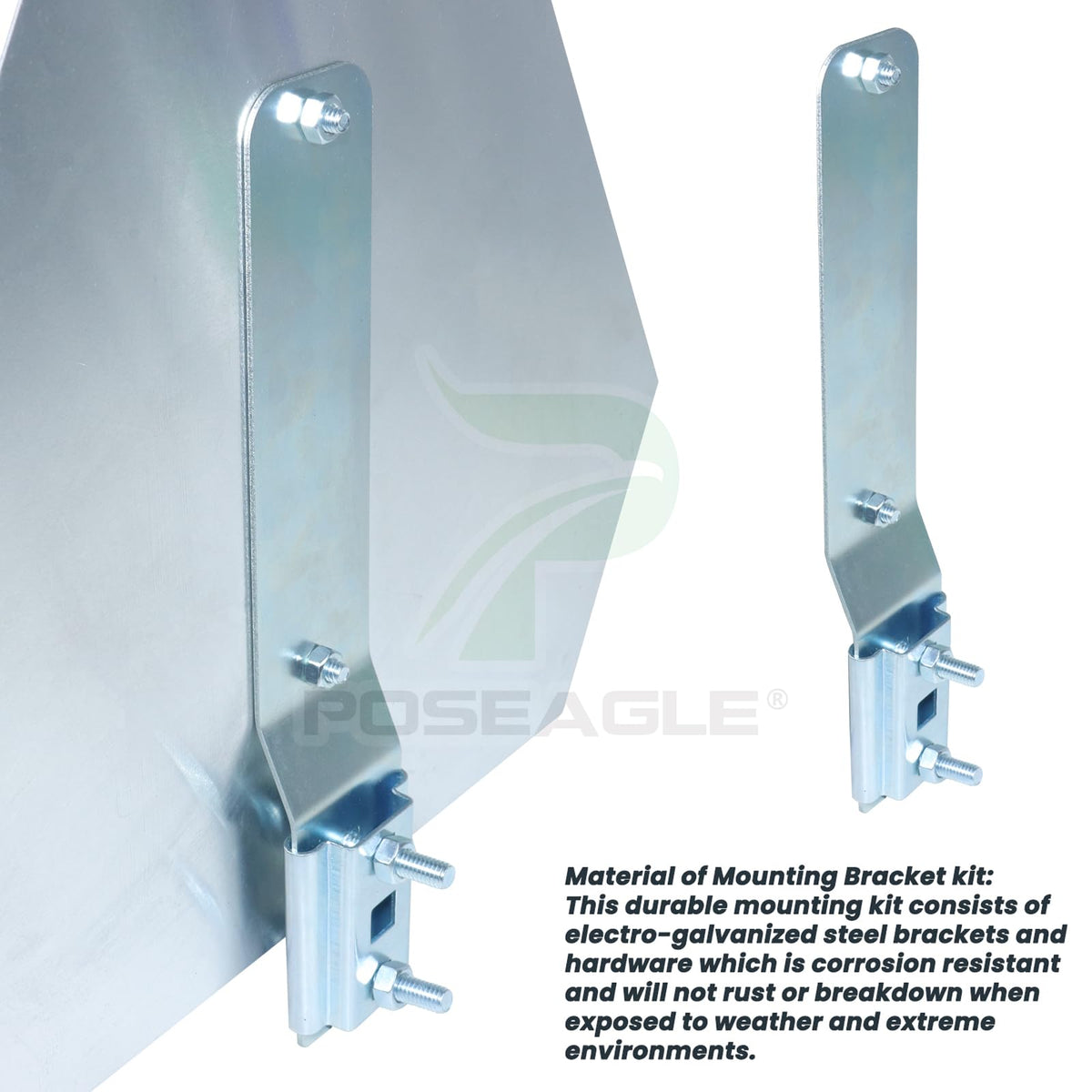 Poseagle slow moving triangle and sign kit enhances visibility on roads