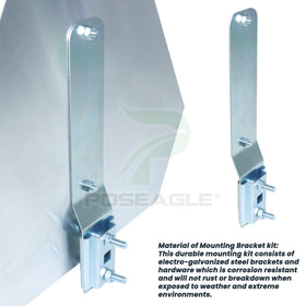Poseagle slow moving triangle and sign kit enhances visibility on roads