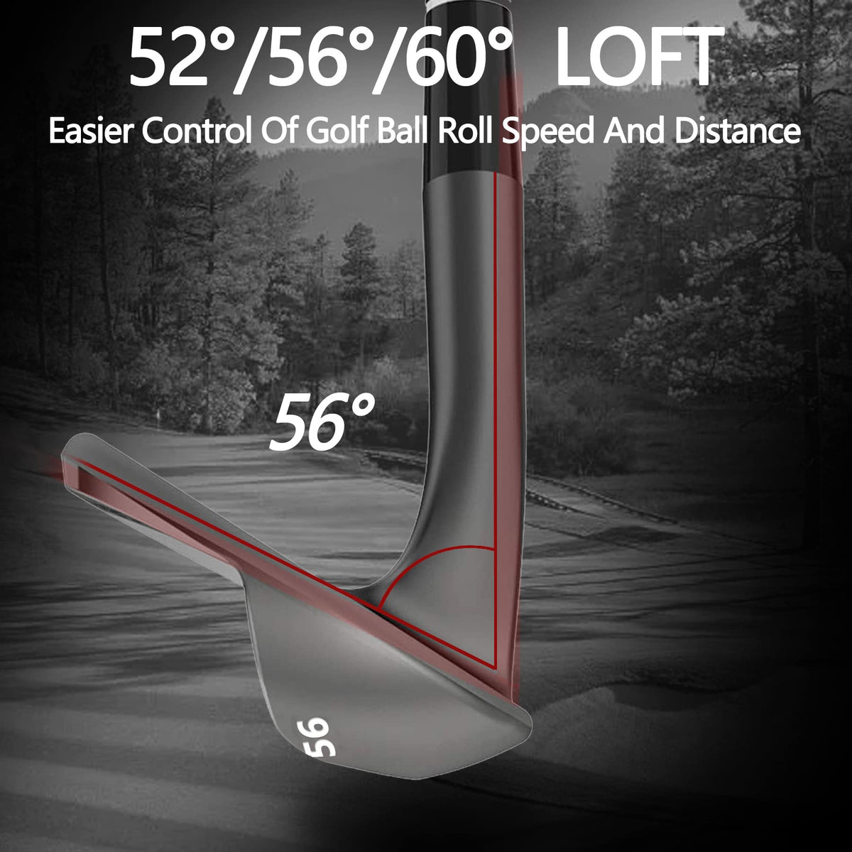 POSSOT 52° gap wedge for accurate short approaches