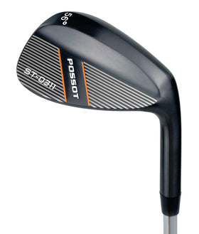 POSSOT 60° lob wedge with rubber grip for precise greenside control