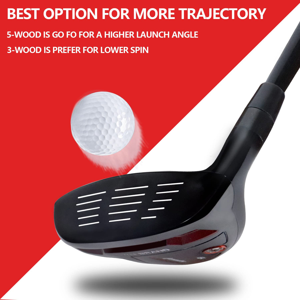 POSSOT fairway 5-wood with graphite shaft for versatile launch