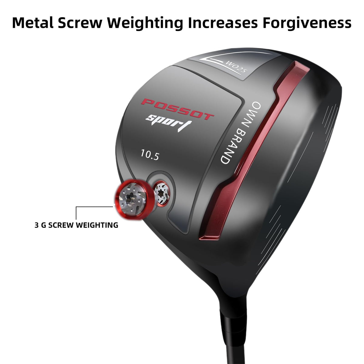 POSSOT Golf Driver swing action – smooth balance for consistent contact.