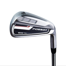 POSSOT golf irons 5-iron swing highlights precision and control on approach shots.