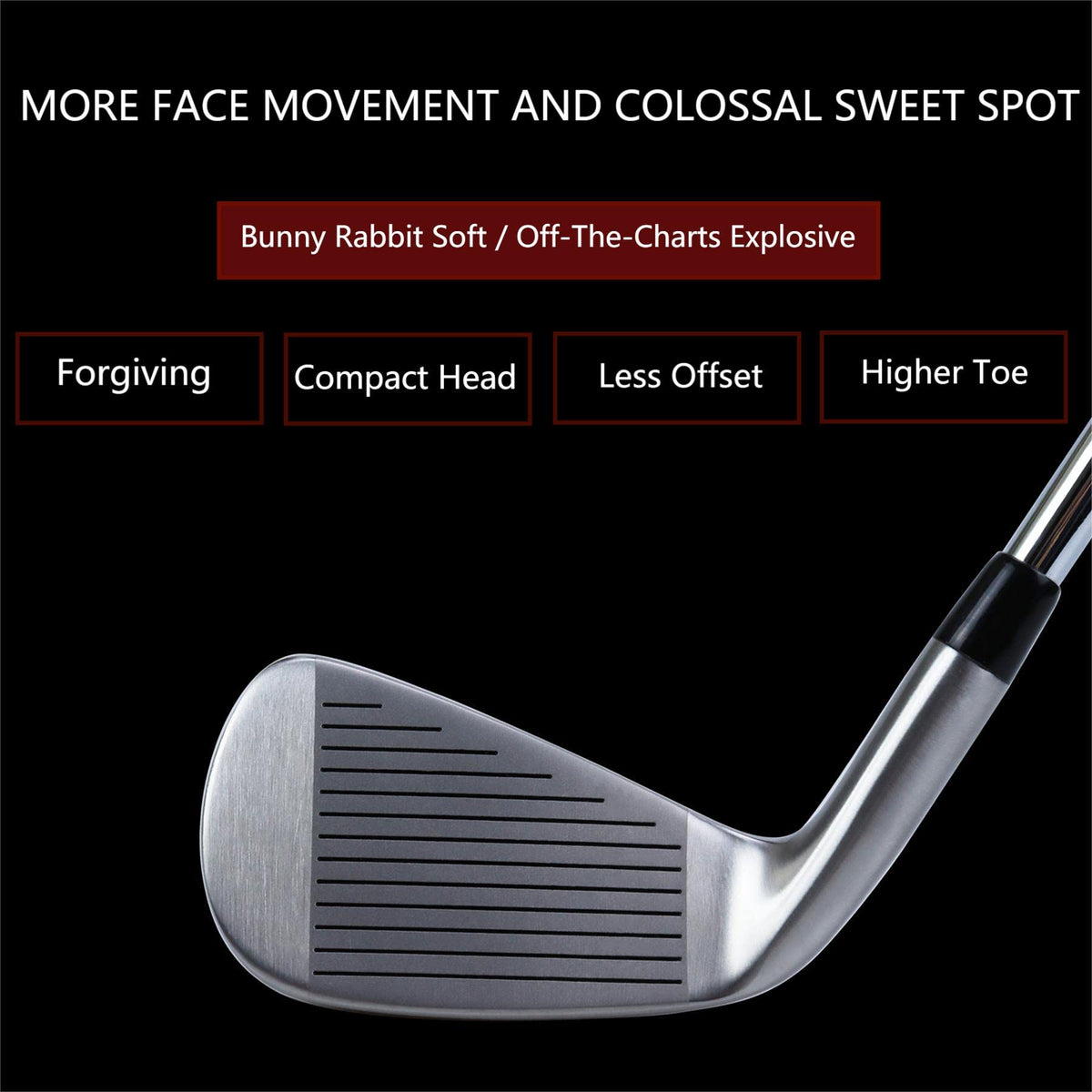 POSSOT golf irons 6-iron in flight demonstrates consistent ball speed and forgiveness.