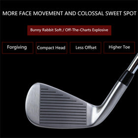 POSSOT 6-iron impact face demonstrates crisp feel and solid contact
