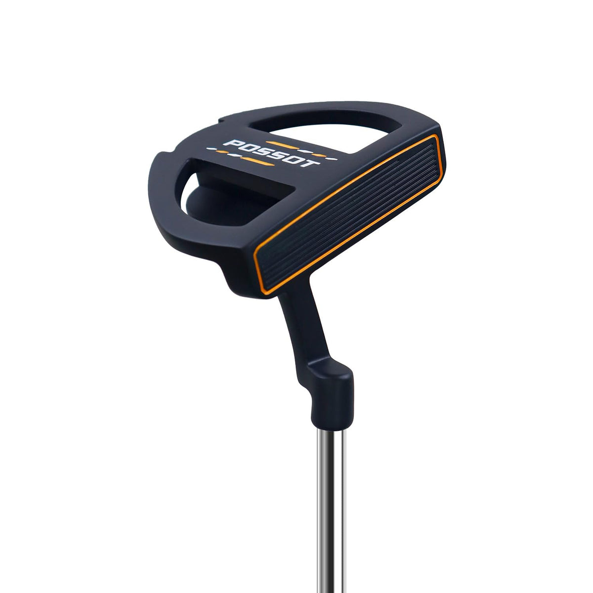 POSSOT golf putter with alignment aid enhances precision on greens.