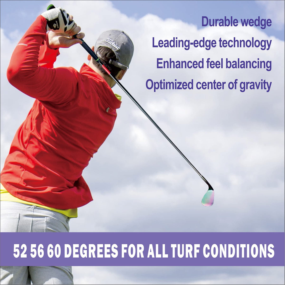 POSSOT wedge for greenside bunkers and deep rough makes escapes easier.