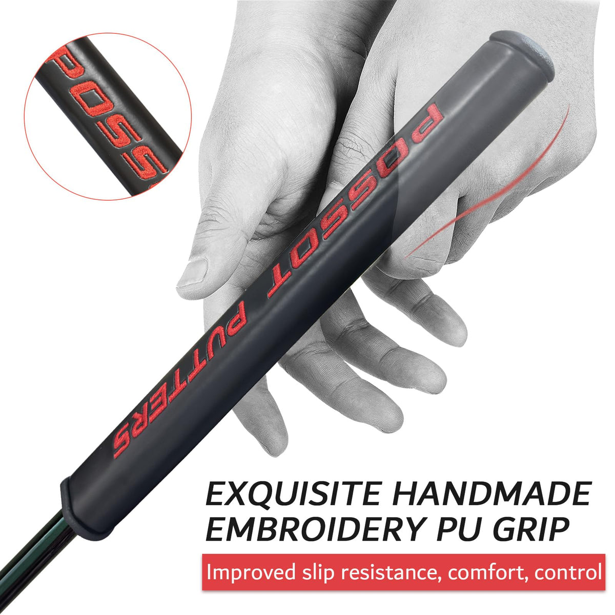 POSSOT grip close-up with PU outer and EVA inner layers