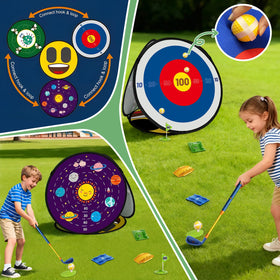 POWCAVA golf balls ensure safe play on lawns, patios, or living rooms.